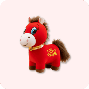 Smiling Horse Plush 10Inches